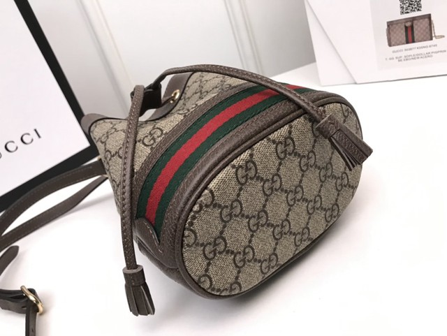 Gucci經典款女包 550620 古馳Mini水桶包 Gucci女士肩背包  gqy3677